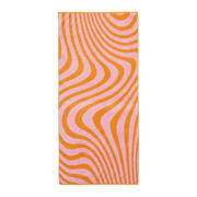 thumbnail: BEACHWAVE strandlaken Swirl - roze/oranje (velours) (180x100 cm)