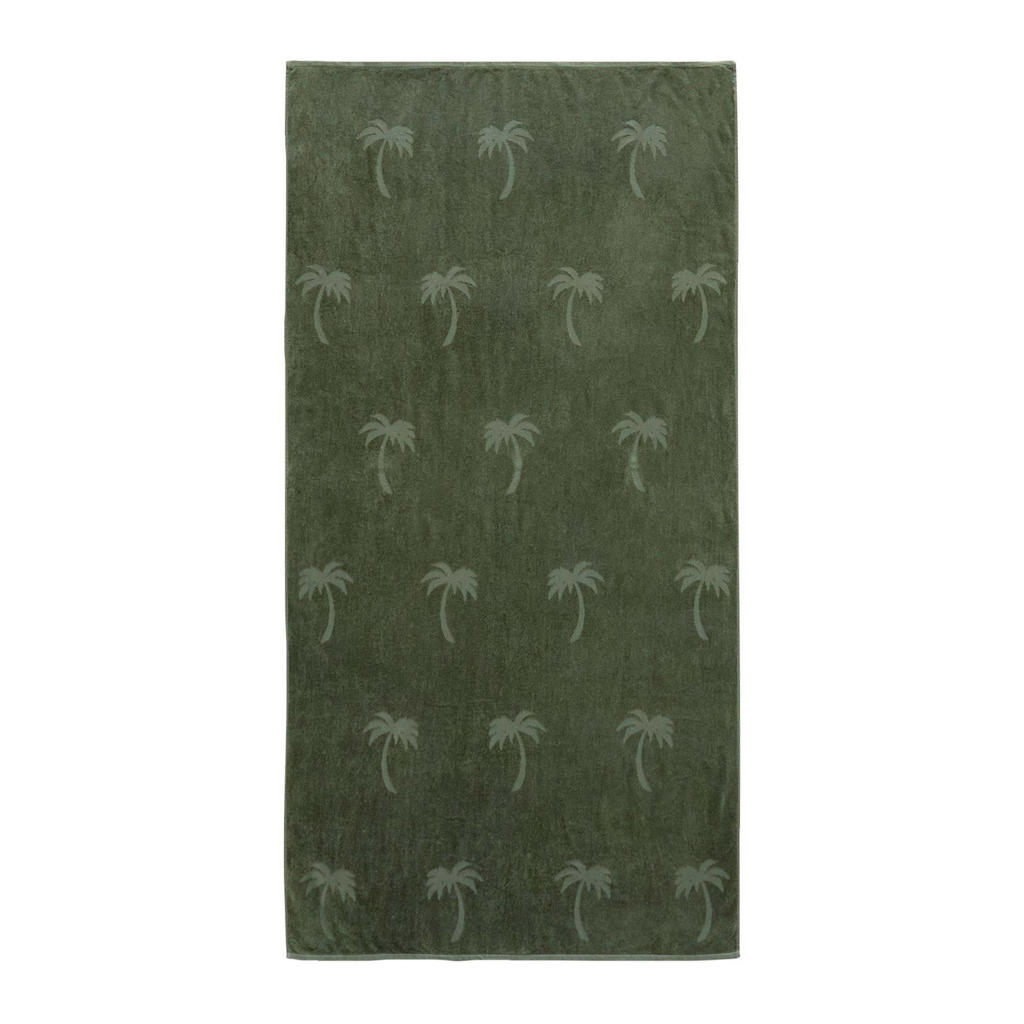 BEACHWAVE strandlaken Palm (donkergroen) (200x100 cm)