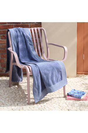 strandlaken Edge - blauw (velours) (200x100 cm)