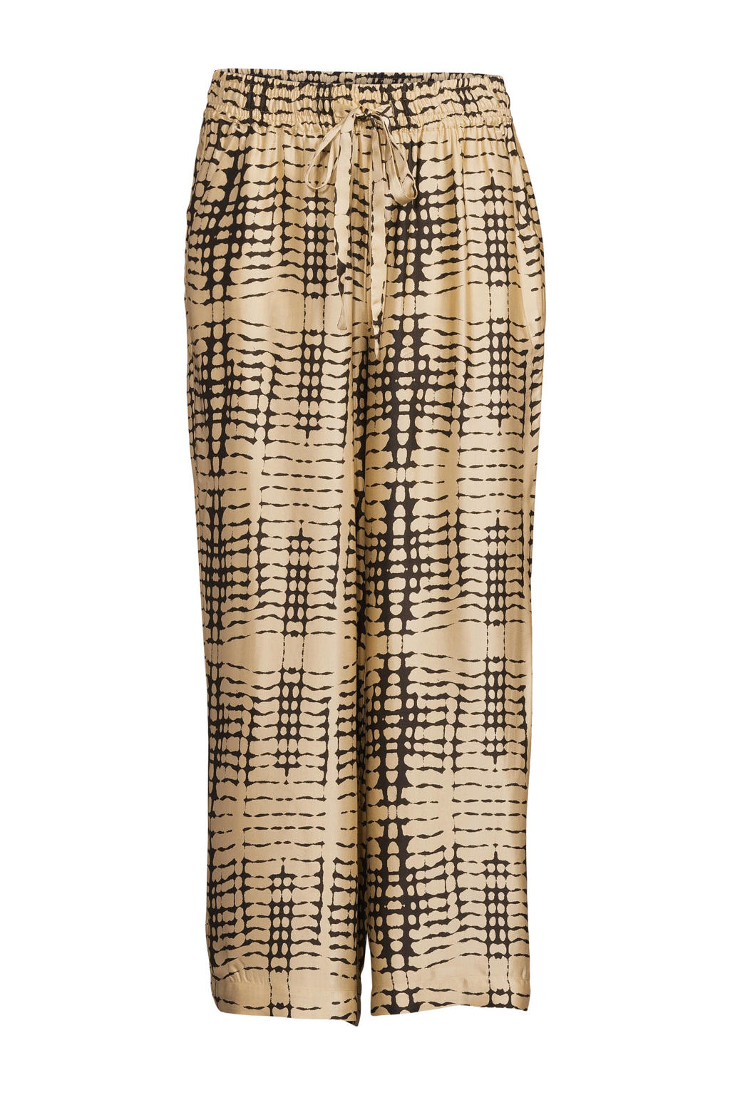 Bolina Island x Florine Hofstee satijnen wide leg broek donkerbruin Bolina Island x Florine Hofstee satijnen wide leg broek donkerbruin
