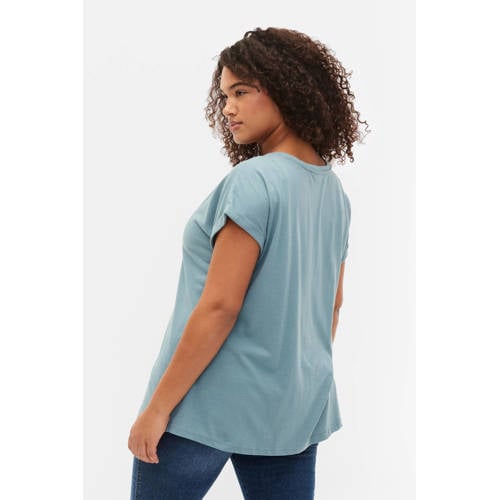 Zizzi T-shirt grijsblauw afbeelding