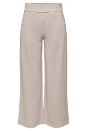 thumbnail: Grijze dames JDY high waist wide leg broek met elastische inzet en effen