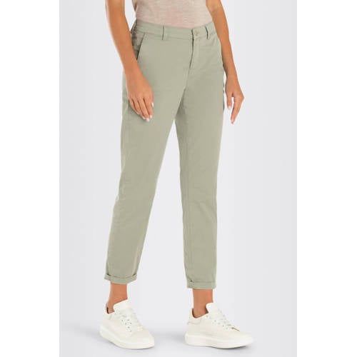 MAC regular fit broek Chino turn up lichtkaki afbeelding