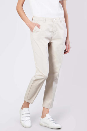 regular fit broek Chino turn up zand
