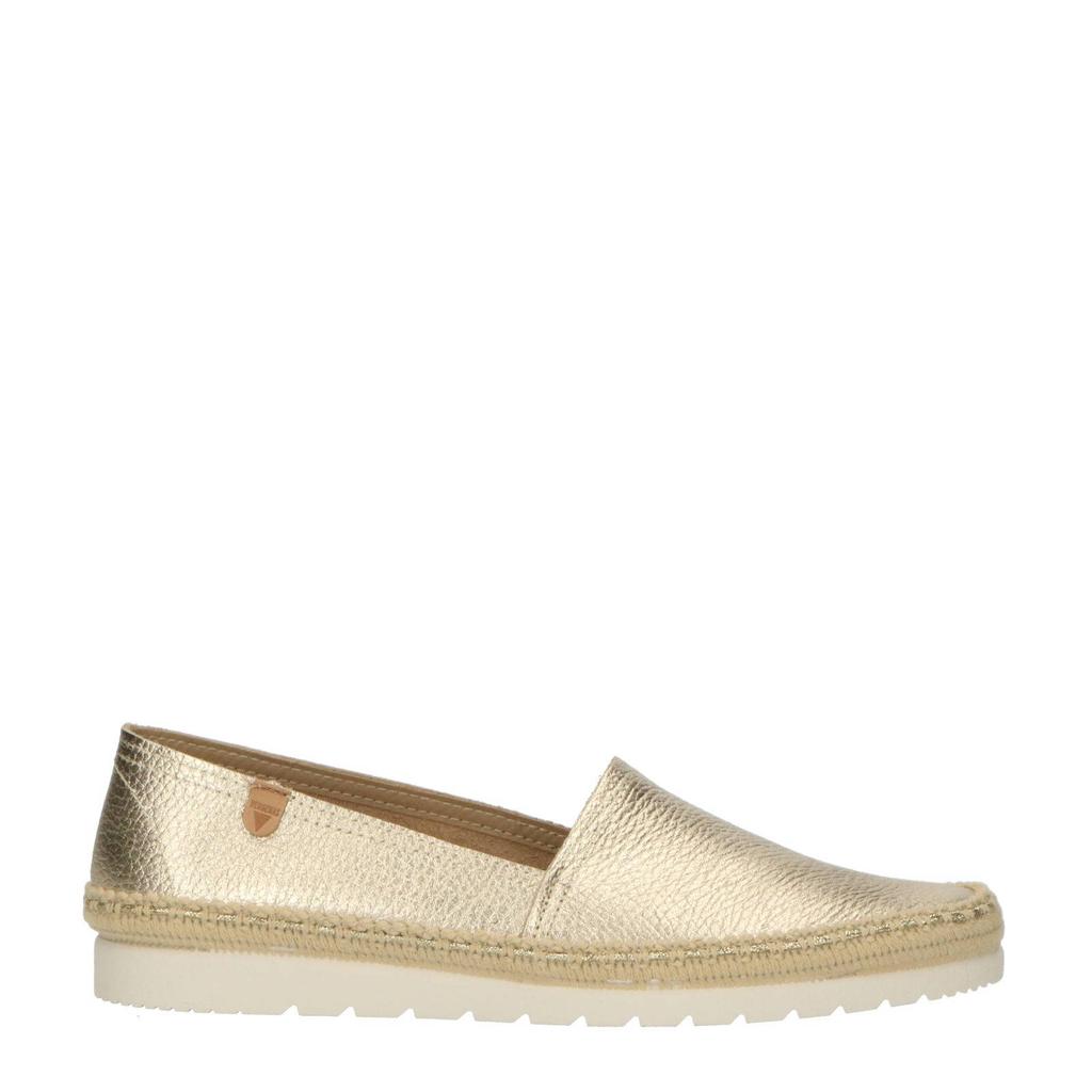 Gouden dames Verbenas Noa Nucleo metal leren espadrilles