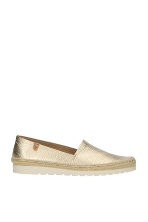 Noa Nucleo metal leren espadrilles goud
