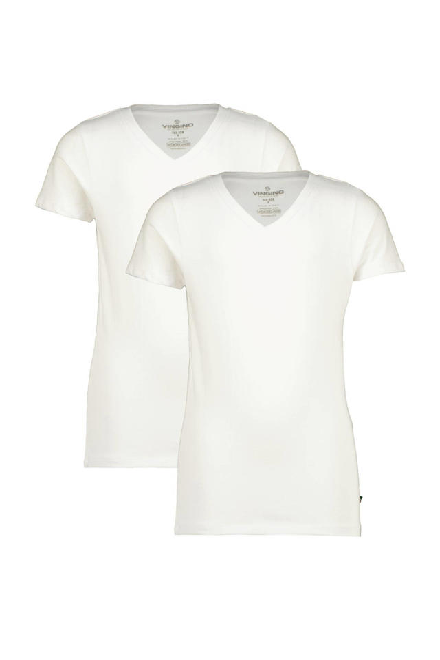 Gestaag buis gokken Vingino basic T-shirt - set van 2 wit | wehkamp