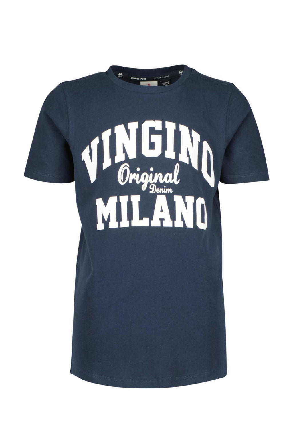 T-shirt Vingino Basic-Logo Per Bambini E Ragazzi – Color Crema, Sabbia, Bianco – Taglie 4, 16