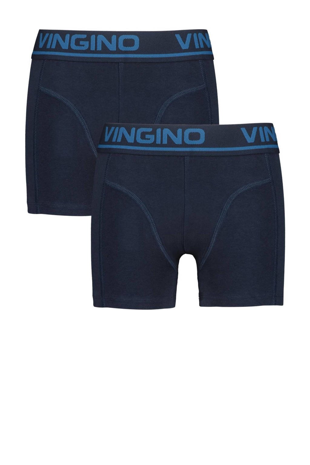 boxershort - set van 2 donkerblauw