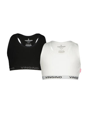 bh top - zwart/wit (set van 2)
