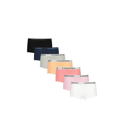 Vingino shorts - set van 7 roze/multicolor