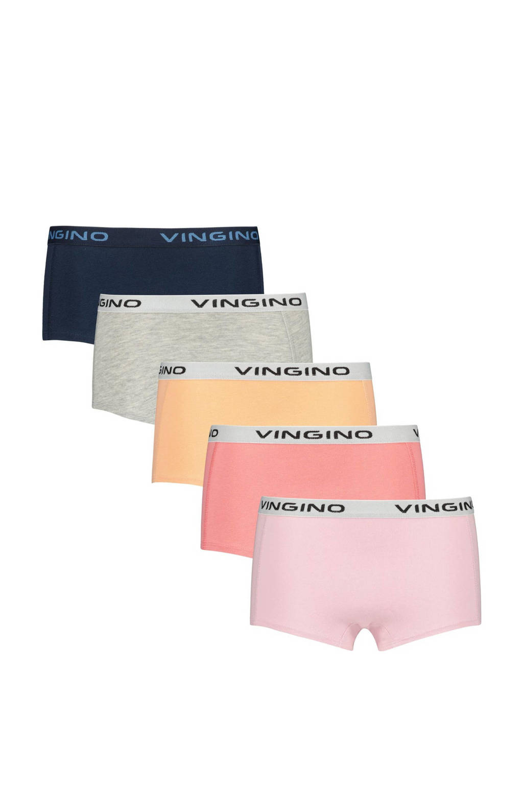 shorts- set van 5 roze/multicolor