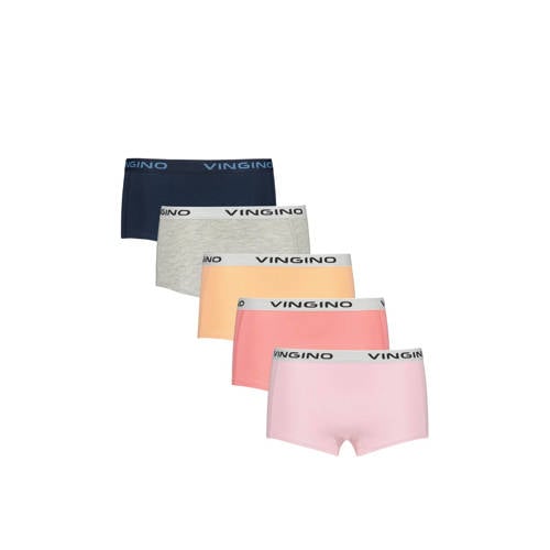 Vingino shorts- set van 5 roze/multicolor