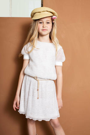 gemêleerde jurk Merle beige