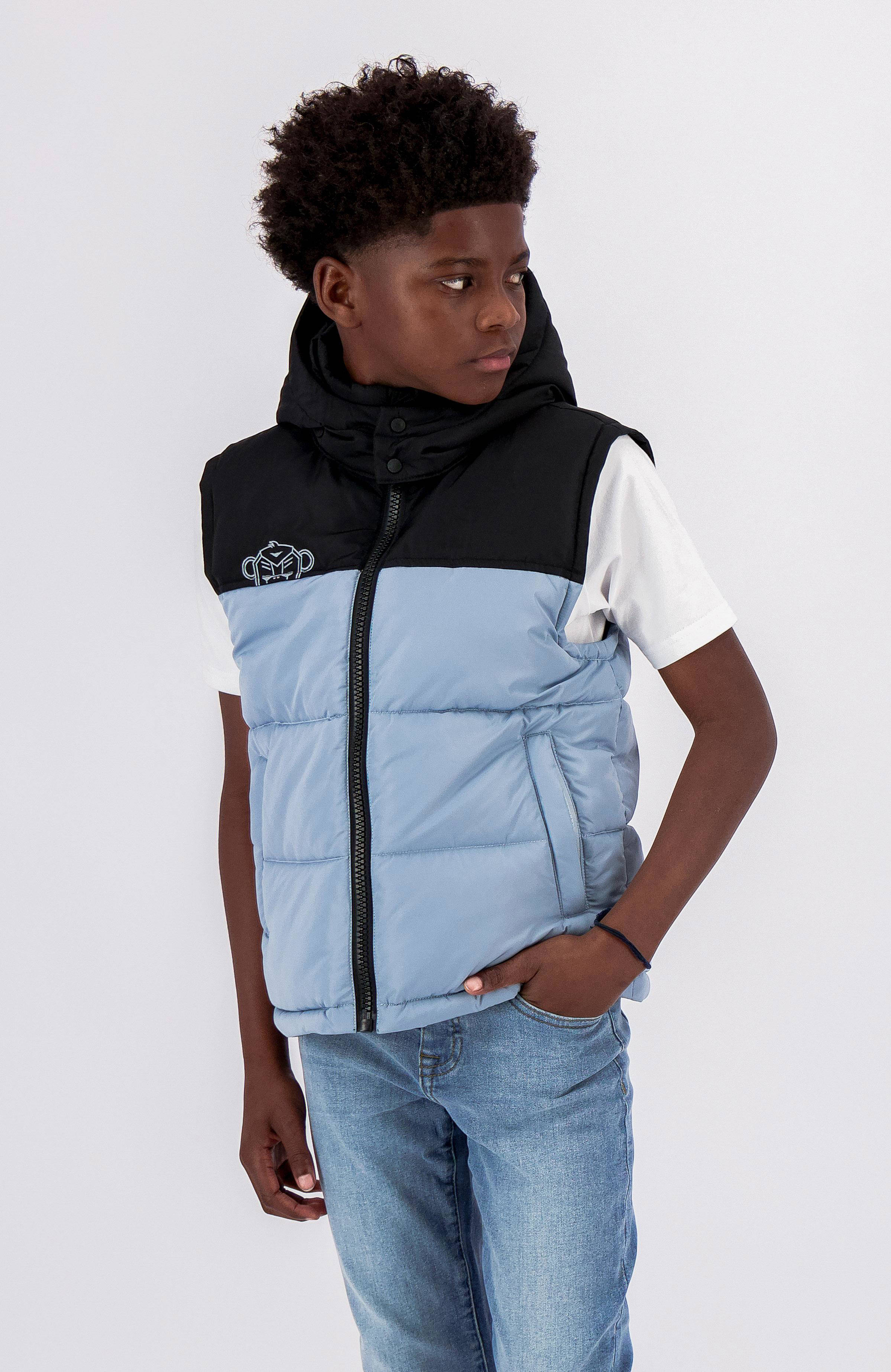 bodywarmer blauw zwart