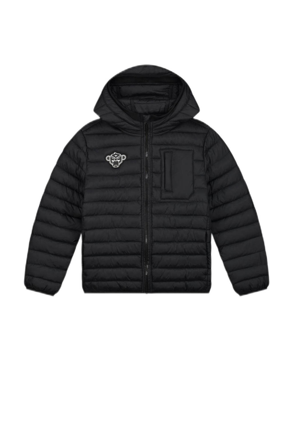 BLACK BANANAS gewatteerde zomerjas met logo zwart wehkamp