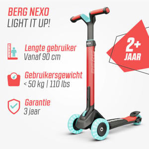 BERG Nexo Foldable Lights Magnet-deck Red
