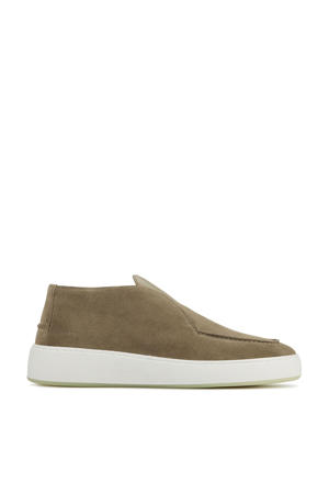 Jiro Suo  Jiro Suo suède hoge loafers taupe