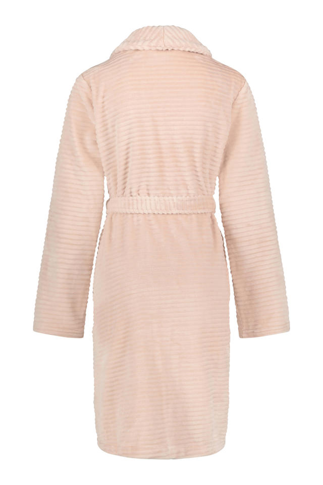 Eleganzzz Teddy Rib Fleece Badjas - Old Rose - S Bad Dames   Badjas Heren 809749342