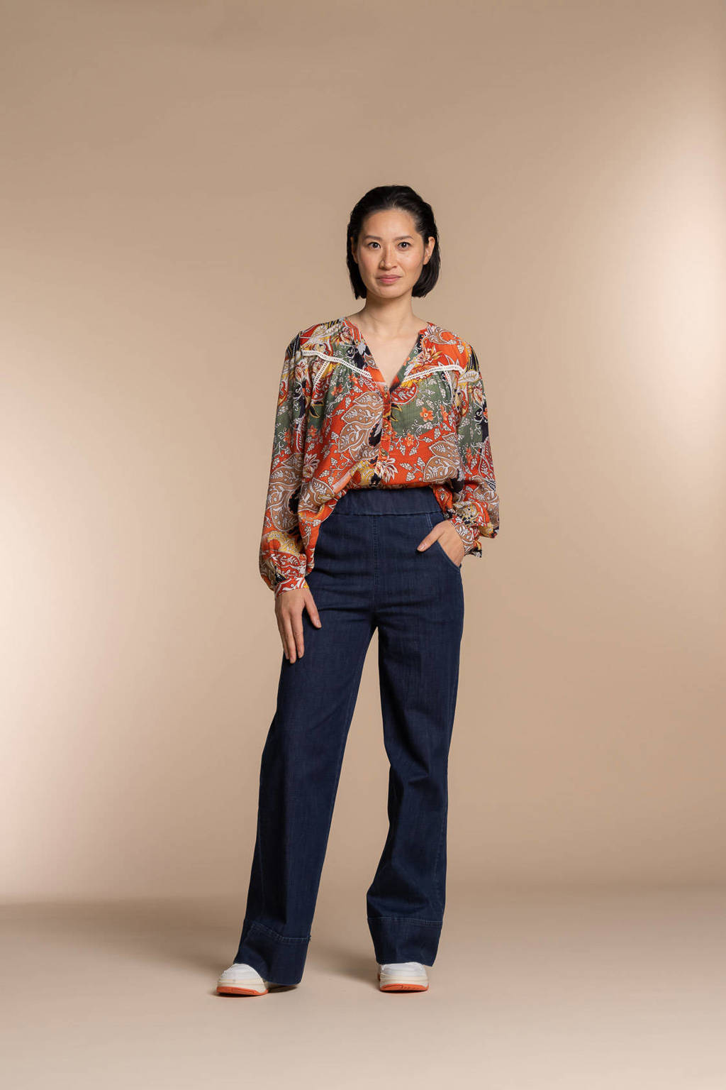 begroting definitief Top Geisha blouse met paisleyprint multi | wehkamp