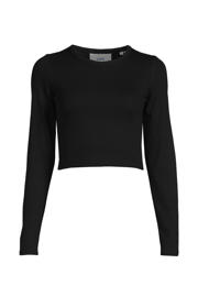 thumbnail: JJXX cropped ribgebreide longsleeve JXFELINE zwart