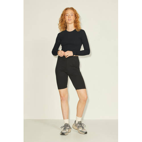 JJXX cropped ribgebreide longsleeve JXFELINE zwart afbeelding