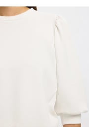 thumbnail: Selected sweater SLFTENNY met plooien wit