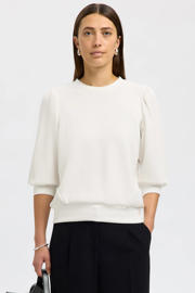 thumbnail: Selected sweater SLFTENNY met plooien wit