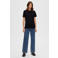 Selected T-shirt SLFMYESSENTIAL van katoen zwart