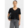 Selected T-shirt SLFESSENTIAL van katoen zwart