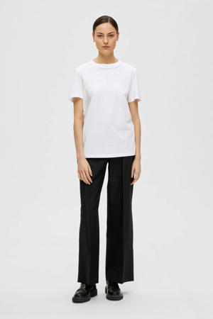 Maglietta Donna SELECTED FEMME - 100% Cotone, Girocollo, Manica Corta, Lavabile In Lavatrice, Elegante - 4