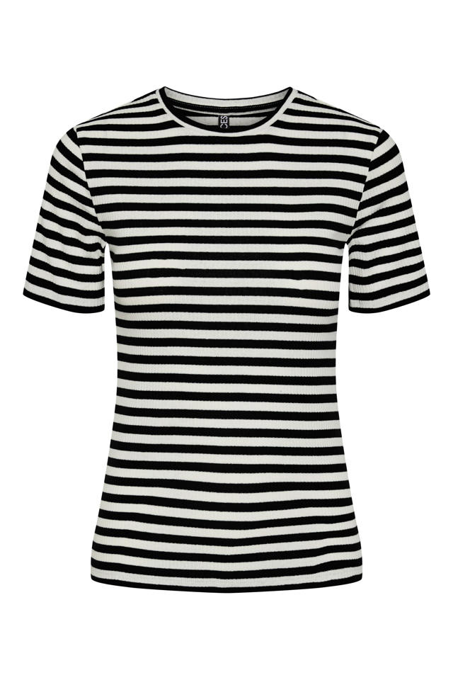 Verenigen rekenkundig postzegel PIECES gestreept T-shirt PCRUKA zwart/wit | wehkamp