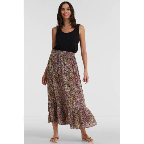 anytime maxi rok met bloemenprint