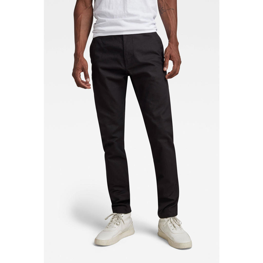 GStar RAW slim fit broek 6484 dk black wehkamp