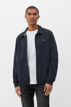 sweatvest met logo marine
