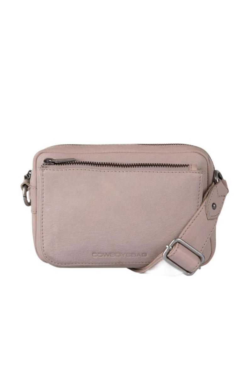 Cowboysbag leren crossbody tas Hoover beige wehkamp