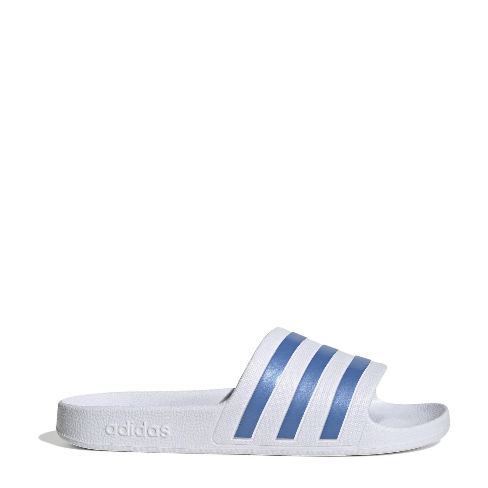 adidas Sportswear Adilette Aqua badslippers wit/blauw | wehkamp