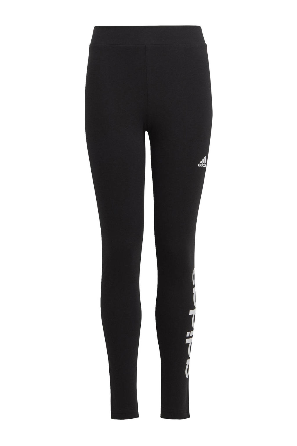 adidas Sportswear legging zwart/wit wehkamp