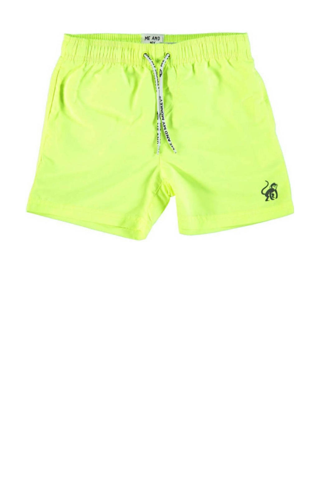 Me & My Monkey zwemshort neon geel