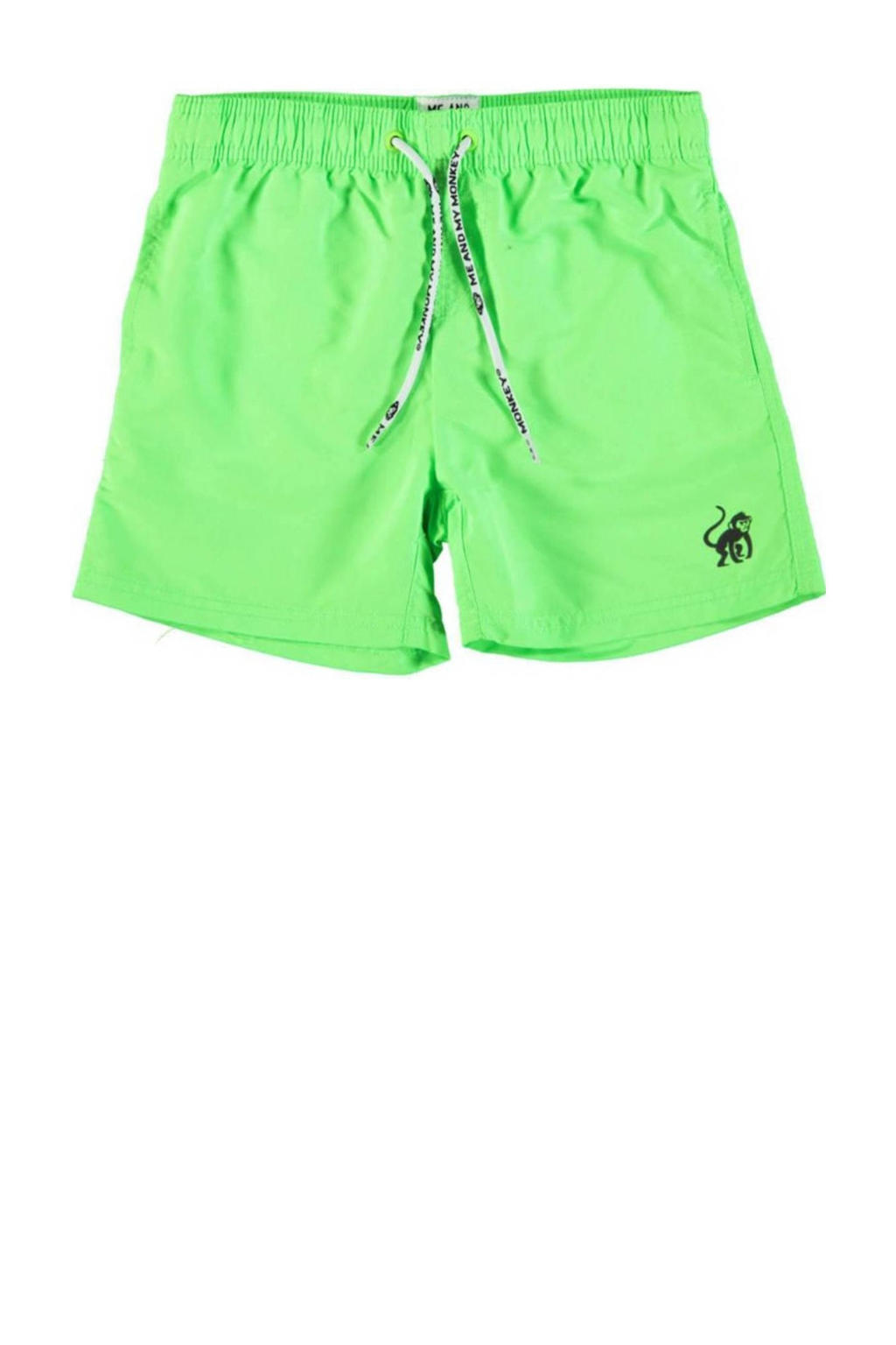 Me & My Monkey zwemshort neon groen