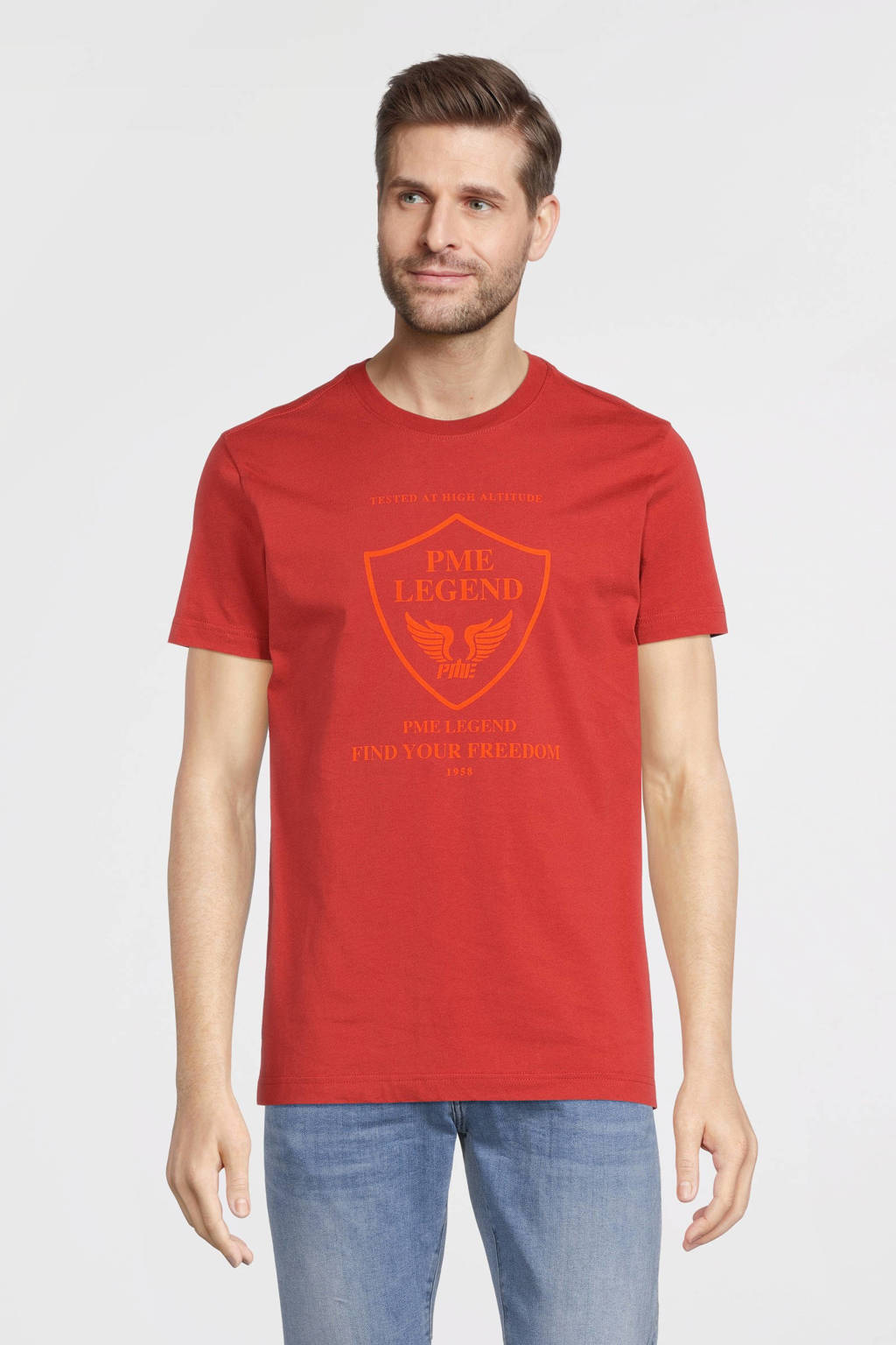Geest Niet genoeg eenzaam PME Legend T-shirt met logo 1084 | wehkamp