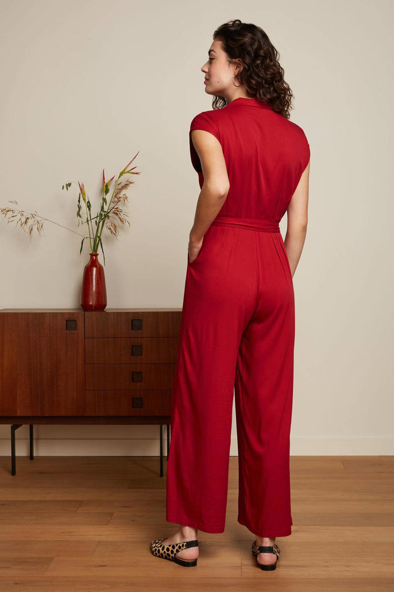 King Louie jumpsuit Jimie Jumpsuit Burla rood wehkamp