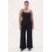 YOEK loose fit broek DOLCE van travelstof zwart