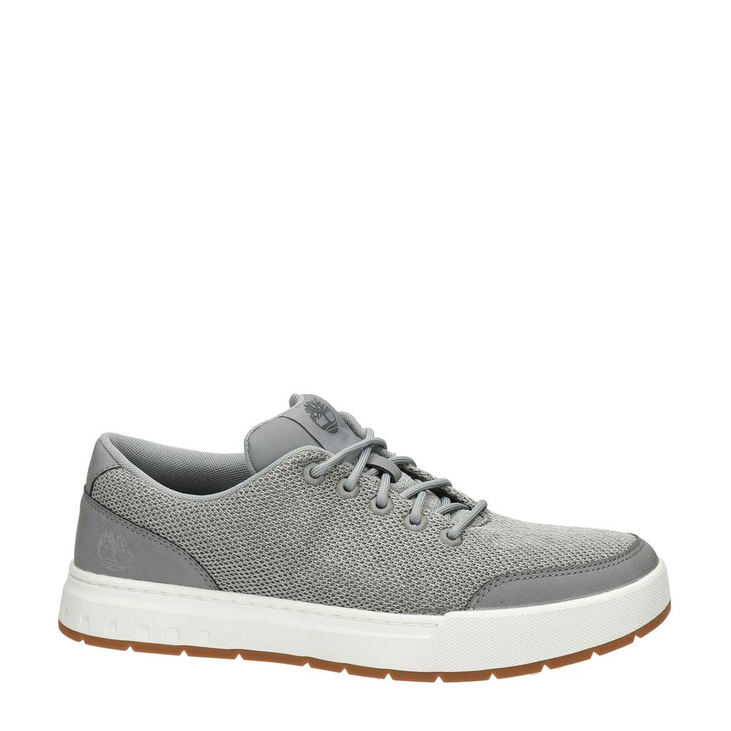 Grijsblauwe heren Timberland Maple Grove sneakers van imitatieleer met veters