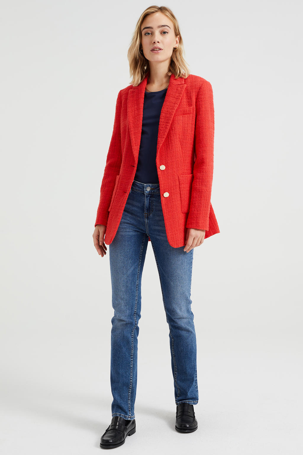 WE Fashion blazer rood kopen? in huis wehkamp