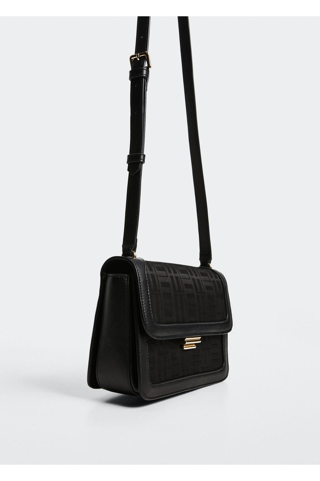 Mango crossbody tas met grafische print zwart wehkamp