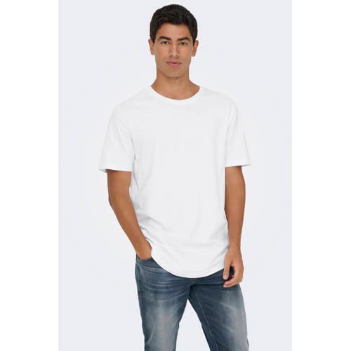 ONLY & SONS T-shirt ONSMATT (set van 3) wit afbeelding