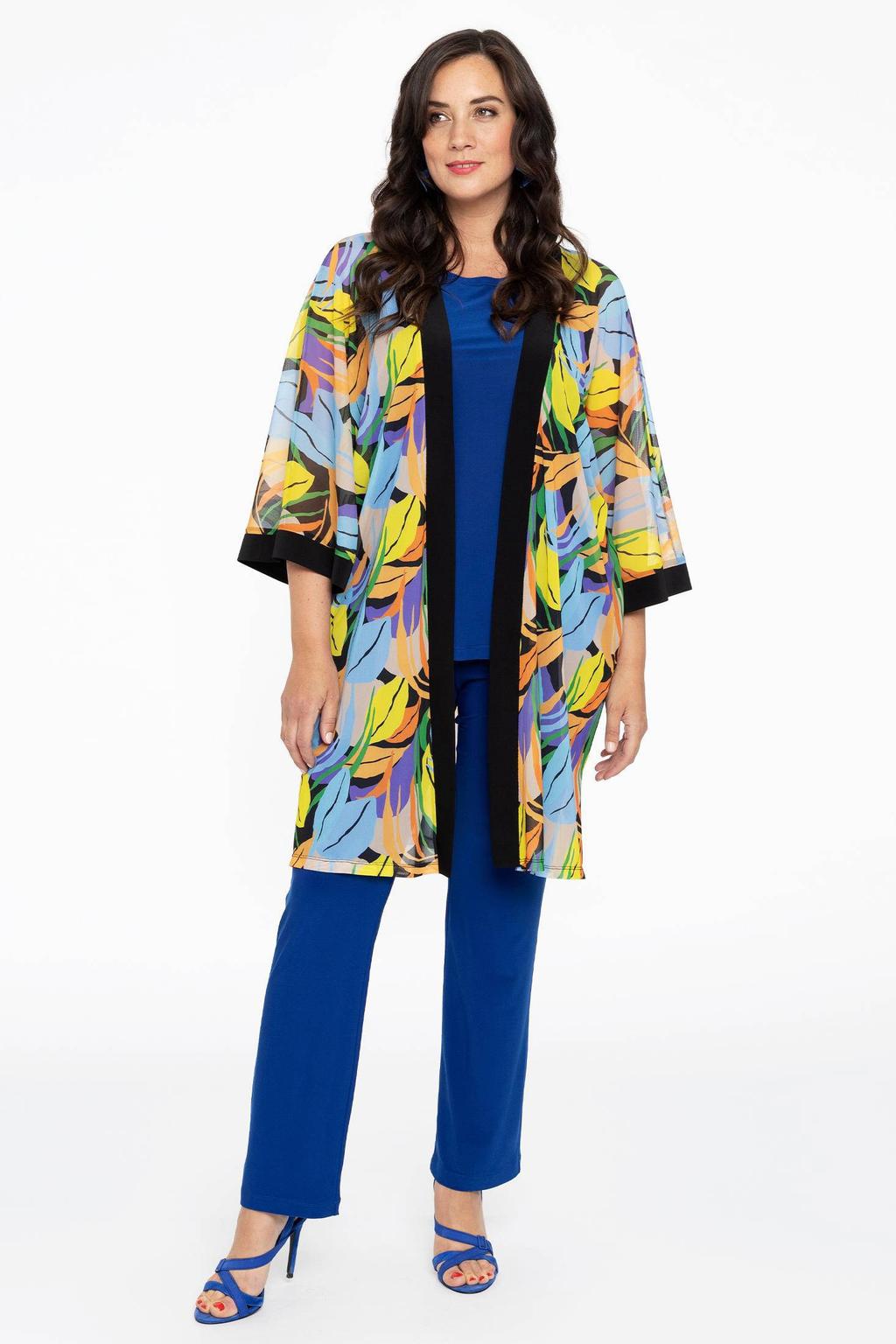 YOEK gebloemde kimono multi
