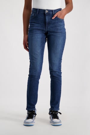 high waist regular fit jeans Isalie donkerblauw