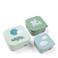 Done by Deer  snackbox-set Happy Clouds (set van 3) - Groen